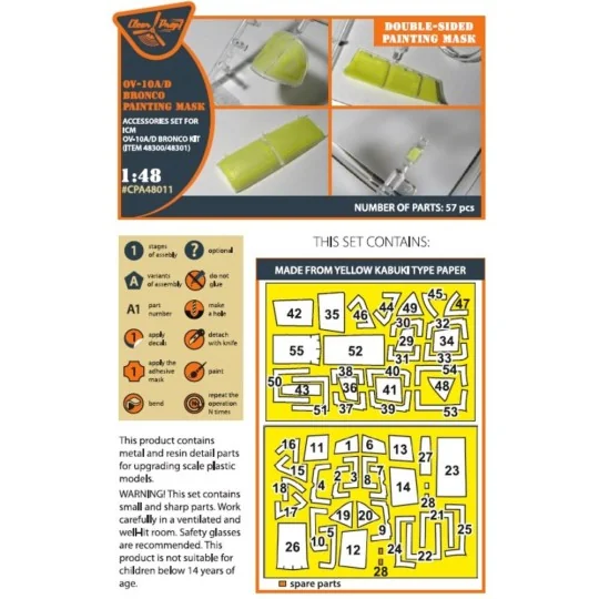 OV-10 A/D Bronko double-sided painting mask for ICM kits 48300/4830... OV-10 A/D Bronko double-sided painting mask for ICM kits 48300/4830...