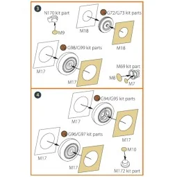 SR-71A BLACKBIRD painting mask for Revell kit, 1/48 - Clear Prop Ac...
