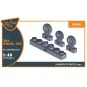 TB.2 wheel set, 1/48 - Clear Prop Accessories CPA48017