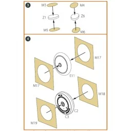 I-16 (early version) painting mask for CP kit, 1/48 - Clear Prop Ac...