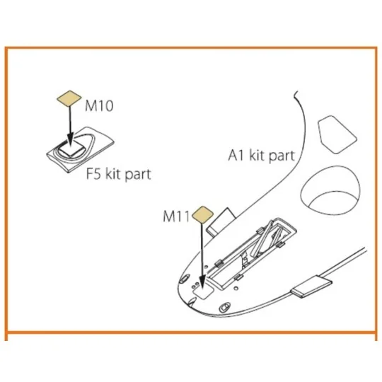 TB.2 painting mask for CP kits, 1/48 - Clear Prop Accessories CPA48018