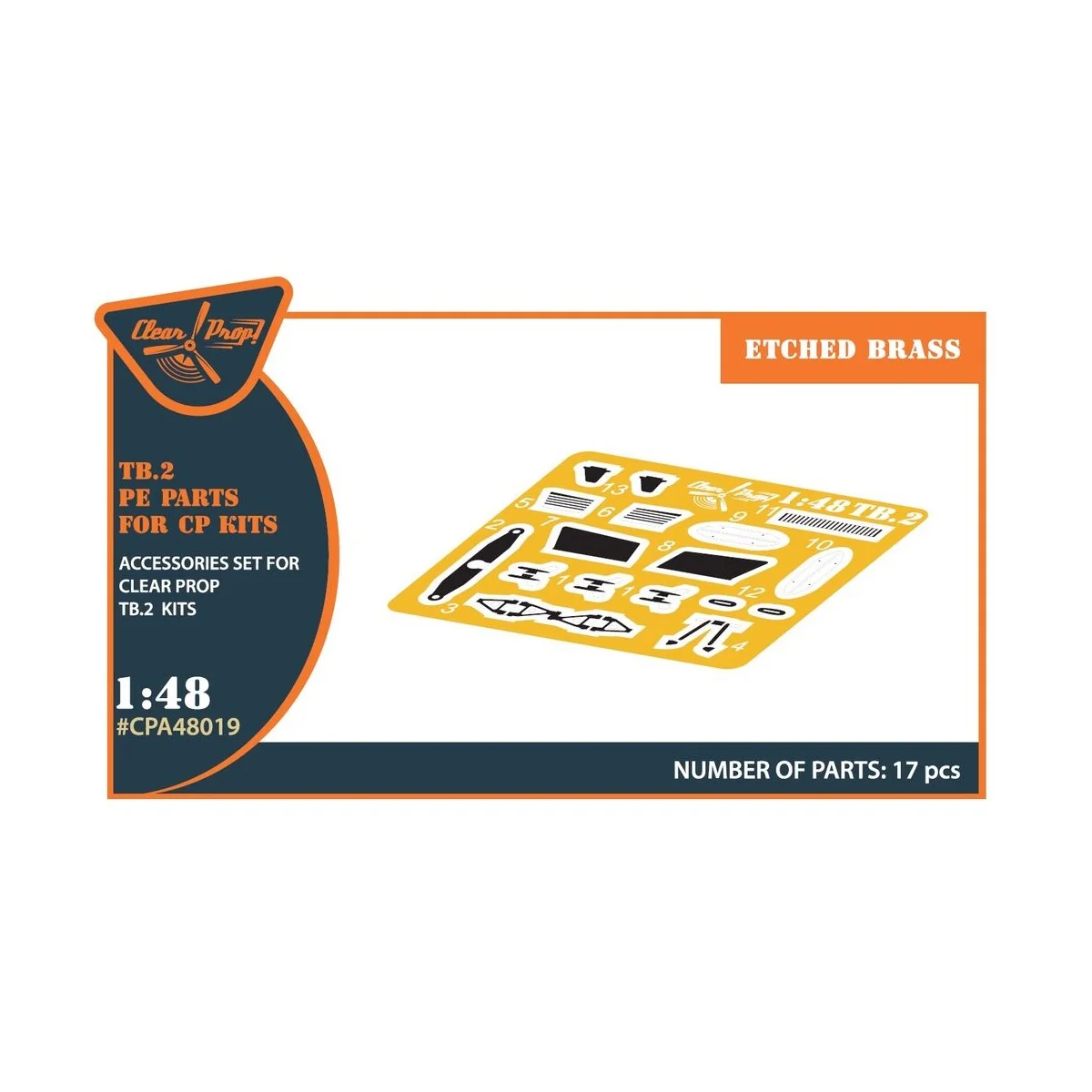 TB.2 PE parts for CP kits, 1/48 - Clear Prop Accessories CPA48019