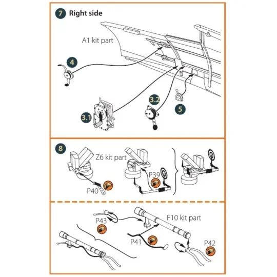 I-16 type 5 INTERIOR PE parts for CP kits, 1/48 - Clear Prop Access...