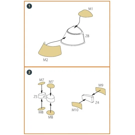 I-16 (late version) painting mask for CP kit, 1/48 - Clear Prop Acc...