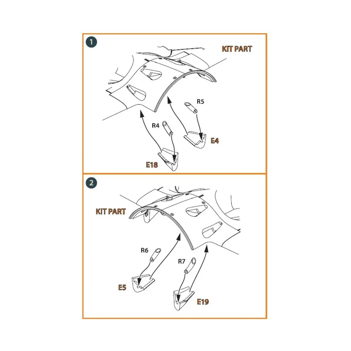 I-16 type 5 exhausts for CP kits, 1/48 - Clear Prop Accessories CPA...