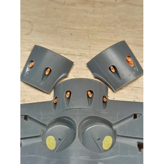 I-16 type 5 exhausts for CP kits, 1/48 - Clear Prop Accessories CPA...