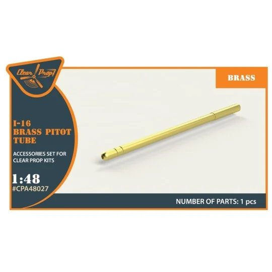 I-16 brass pitot tube, 1/48 - Clear Prop Accessories CPA48027 I-16 brass pitot tube, 1/48 - Clear Prop Accessories CPA48027