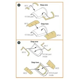 F-4G/E Phantom II painting mask for MENG kit, 1/48 - Clear Prop Acc...