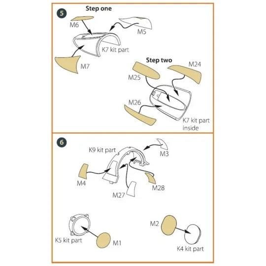 F-4G/E Phantom II painting mask for MENG kit, 1/48 - Clear Prop Acc... F-4G/E Phantom II painting mask for MENG kit, 1/48 - Clear Prop Acc...