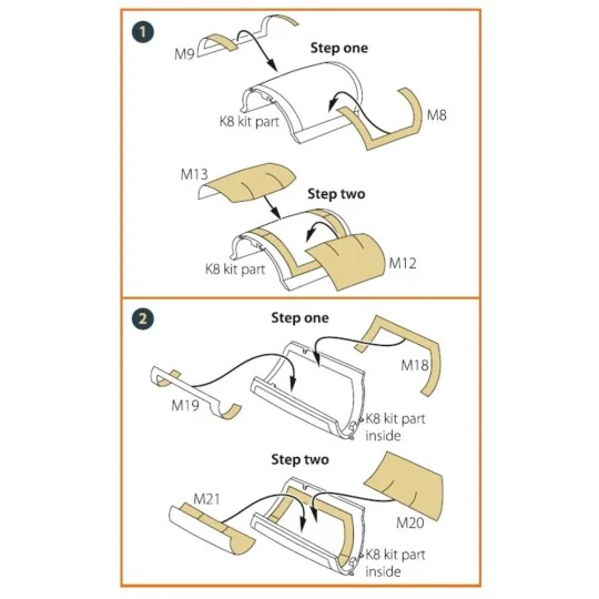 F-4G/E Phantom II painting mask for MENG kit, 1/48 - Clear Prop Acc... F-4G/E Phantom II painting mask for MENG kit, 1/48 - Clear Prop Acc...