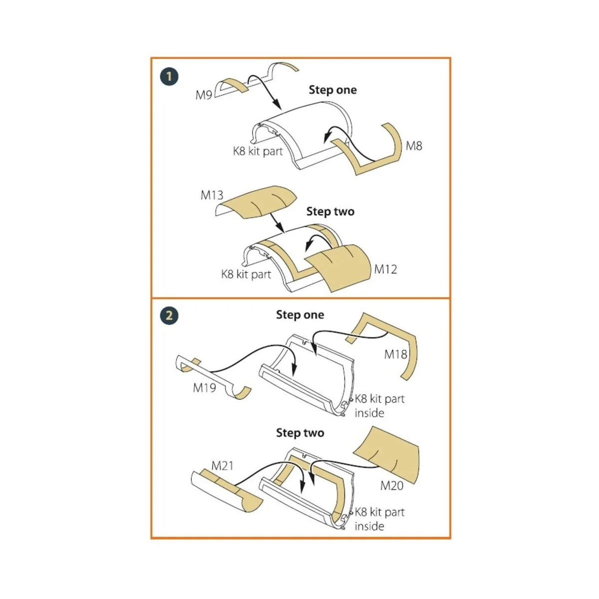 F-4G/E Phantom II painting mask for MENG kit, 1/48 - Clear Prop Acc... F-4G/E Phantom II painting mask for MENG kit, 1/48 - Clear Prop Acc...