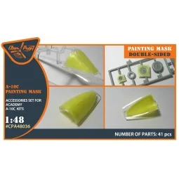 A-10C double-sided painting mask for ACADEMY kit, 1/48 - Clear Prop...