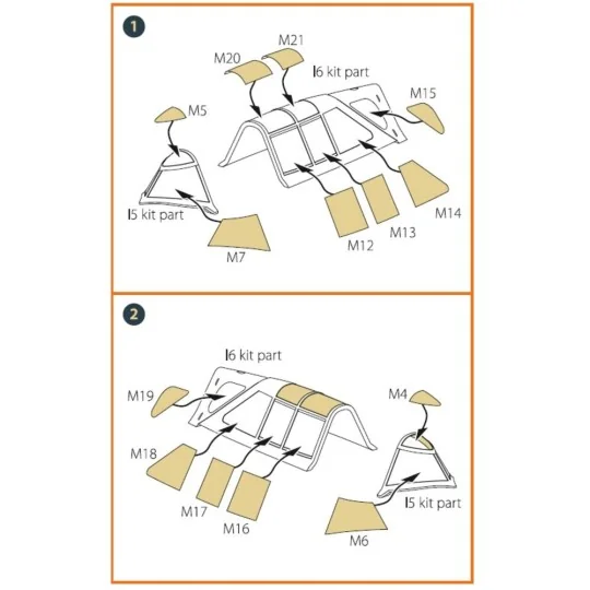 P-47B Thunderbolt double-sided painting mask for Dora Wings kit, 1/...