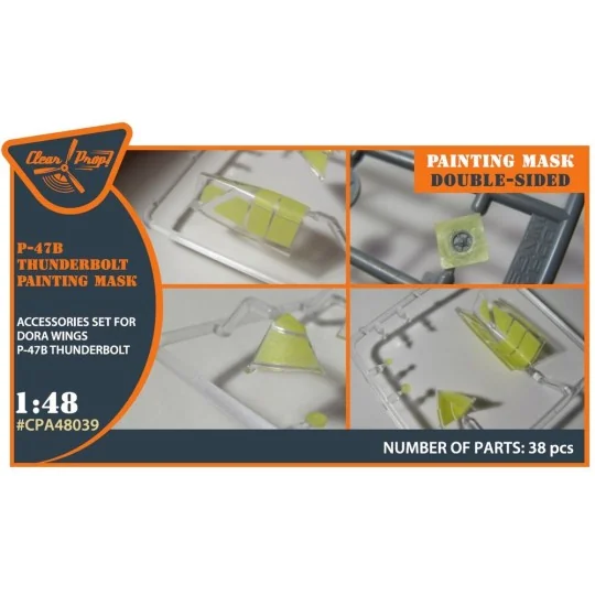 P-47B Thunderbolt double-sided painting mask for Dora Wings kit, 1/...