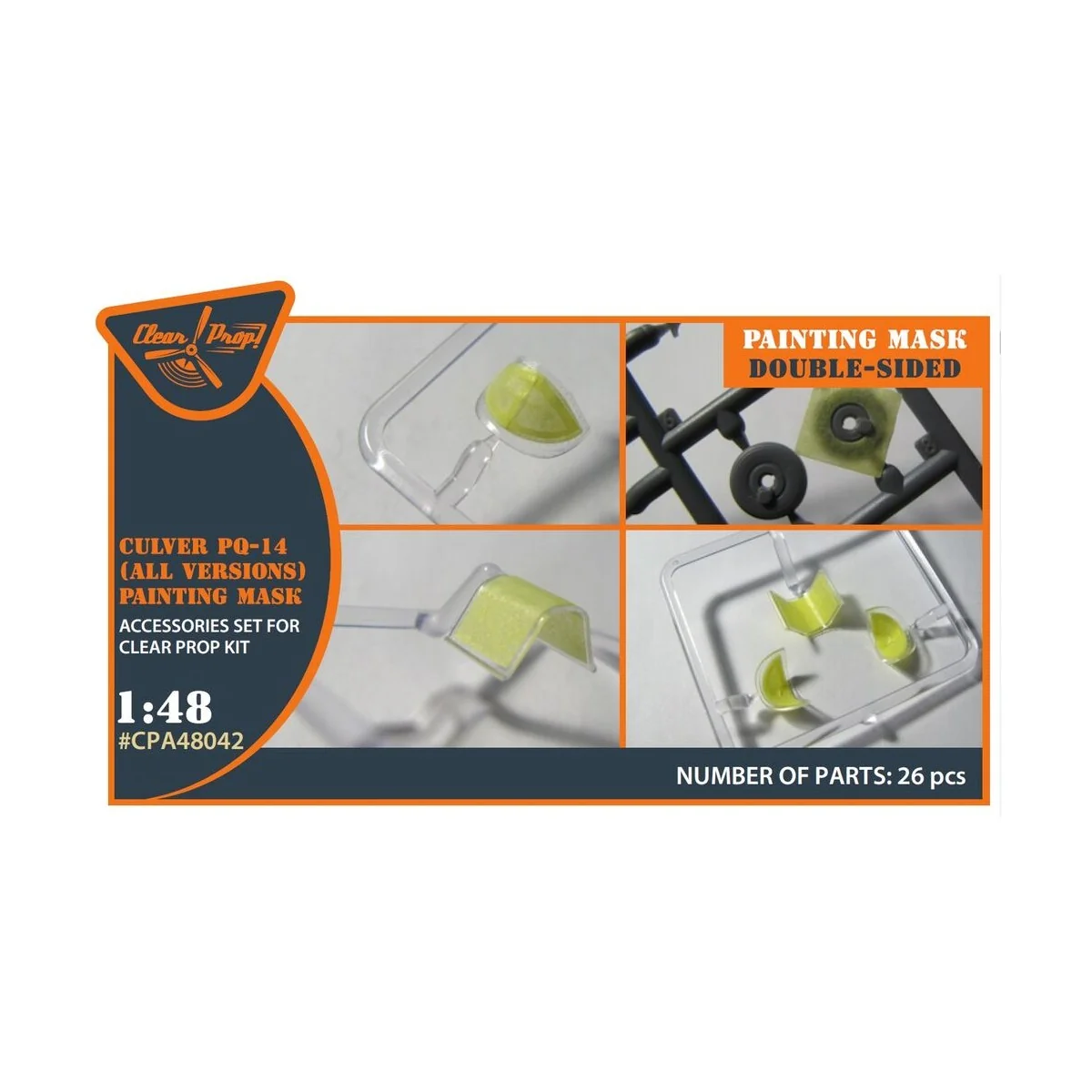 Culver PQ-14 (all versions) double-sided painting mask for CP kits,...