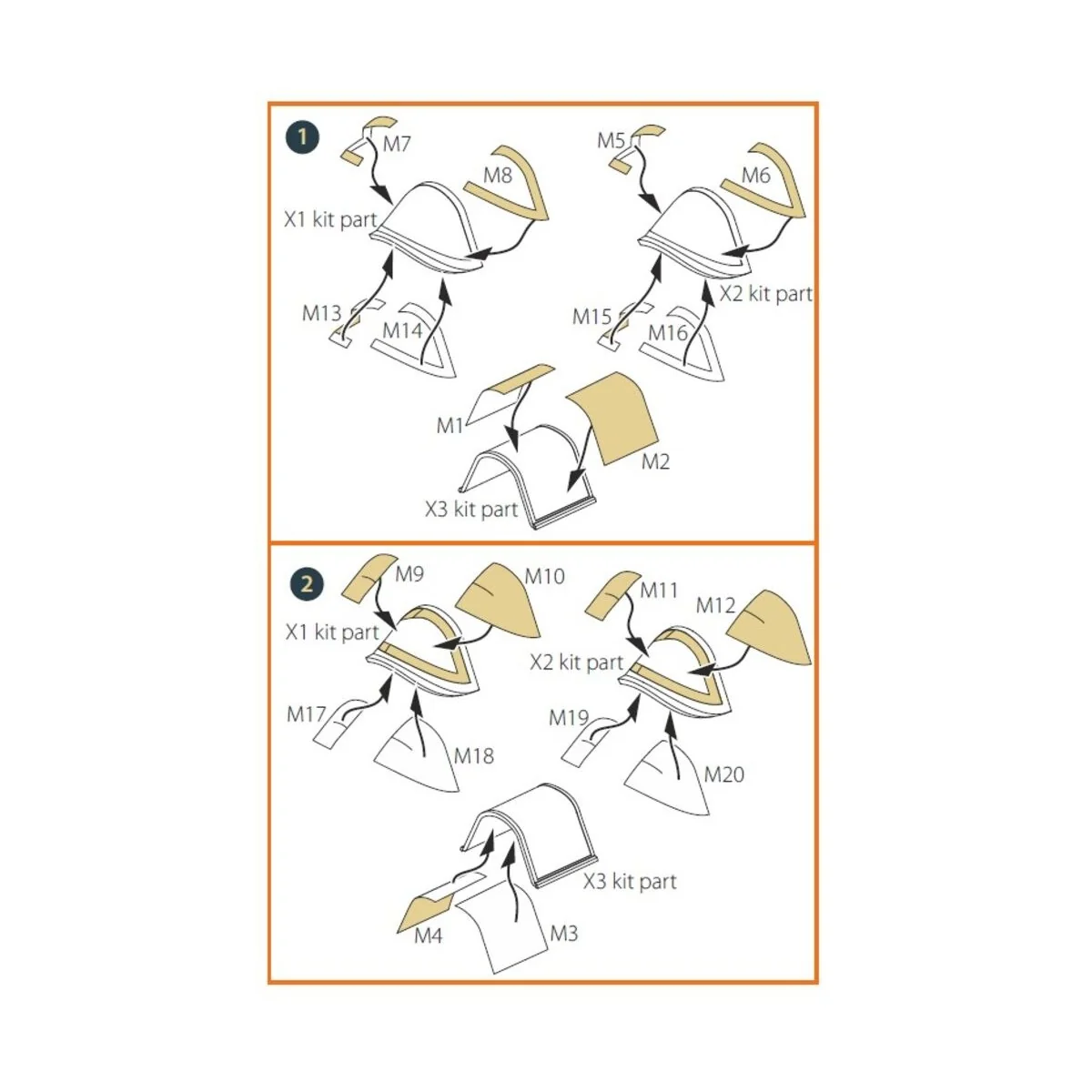 Culver PQ-14 (all versions) double-sided painting mask for CP kits,...