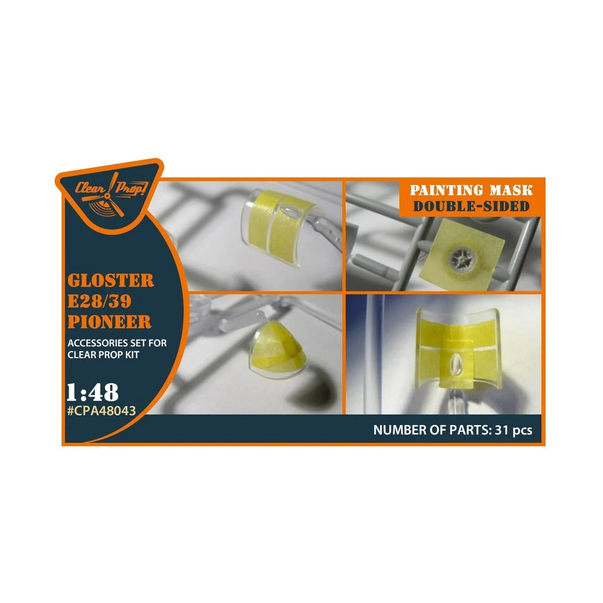 Gloster E28/39 Pioneer double-sided mask for CP kit CP4823, 1/48 - ...