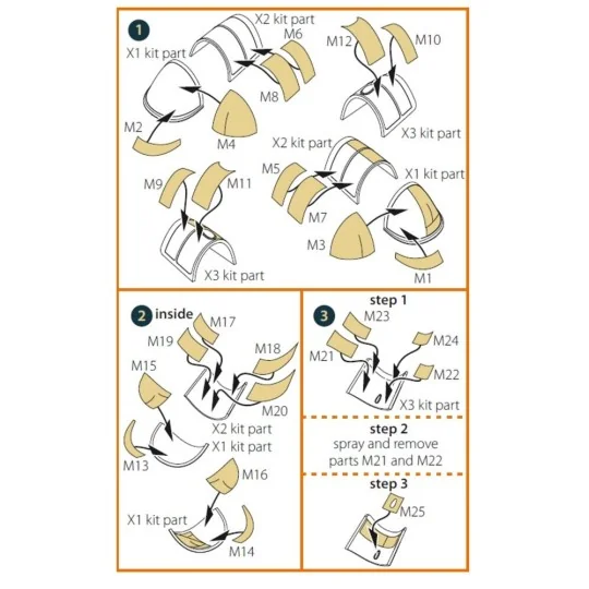 Gloster E28/39 Pioneer double-sided mask for CP kit CP4823, 1/48 - ...
