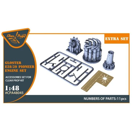 Gloster E28/39 Pioneer engine set for CP kits CP4823, 1/48 - Clear ...