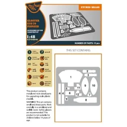 Gloster E28/39 Pioneer PE parts for CP kits, 1/48 - Clear Prop Acce...