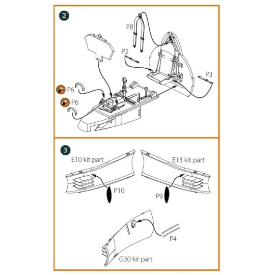 Gloster E28/39 Pioneer PE parts for CP kits, 1/48 - Clear Prop Acce...