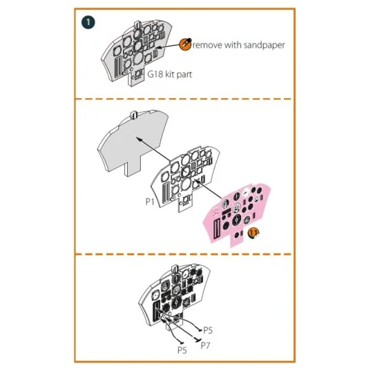 Gloster E28/39 Pioneer PE parts for CP kits, 1/48 - Clear Prop Acce...