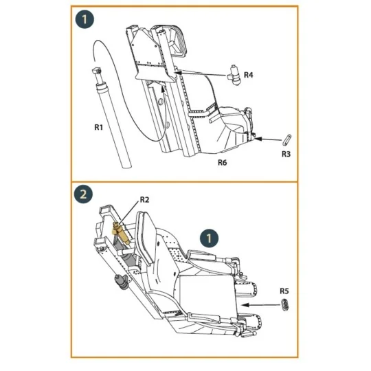 F-86A Ejection seat early for CP kits, 1/48 - Clear Prop Accessorie...