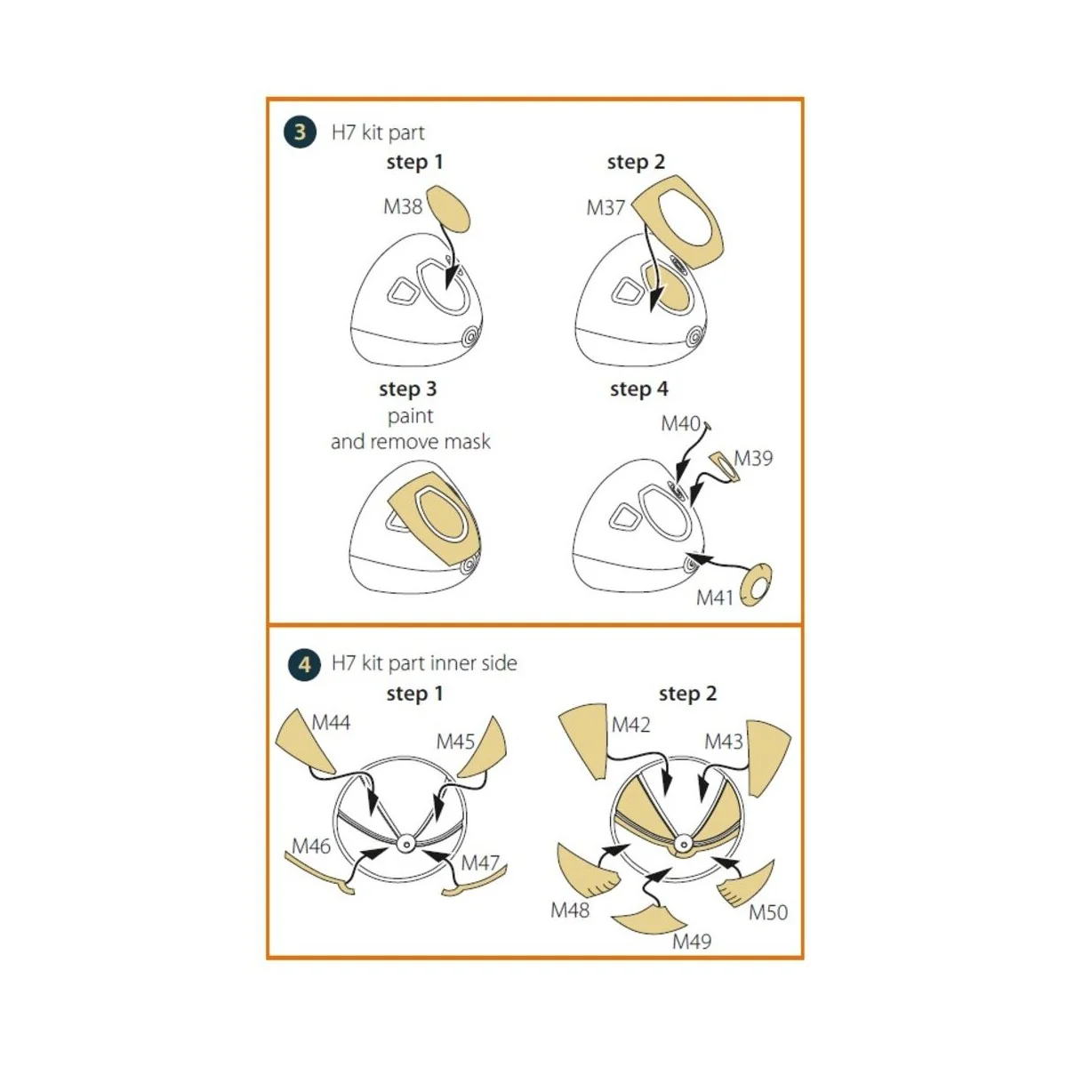 B-26B Marauder double-sided painting mask for ICM kit, 1/48 - Clear...