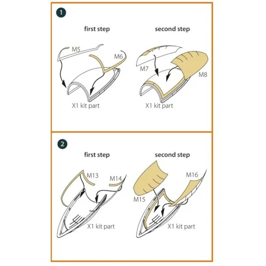 F-86A double-sided painting mask for CP kits, 1/48 - Clear Prop Acc... F-86A double-sided painting mask for CP kits, 1/48 - Clear Prop Acc...