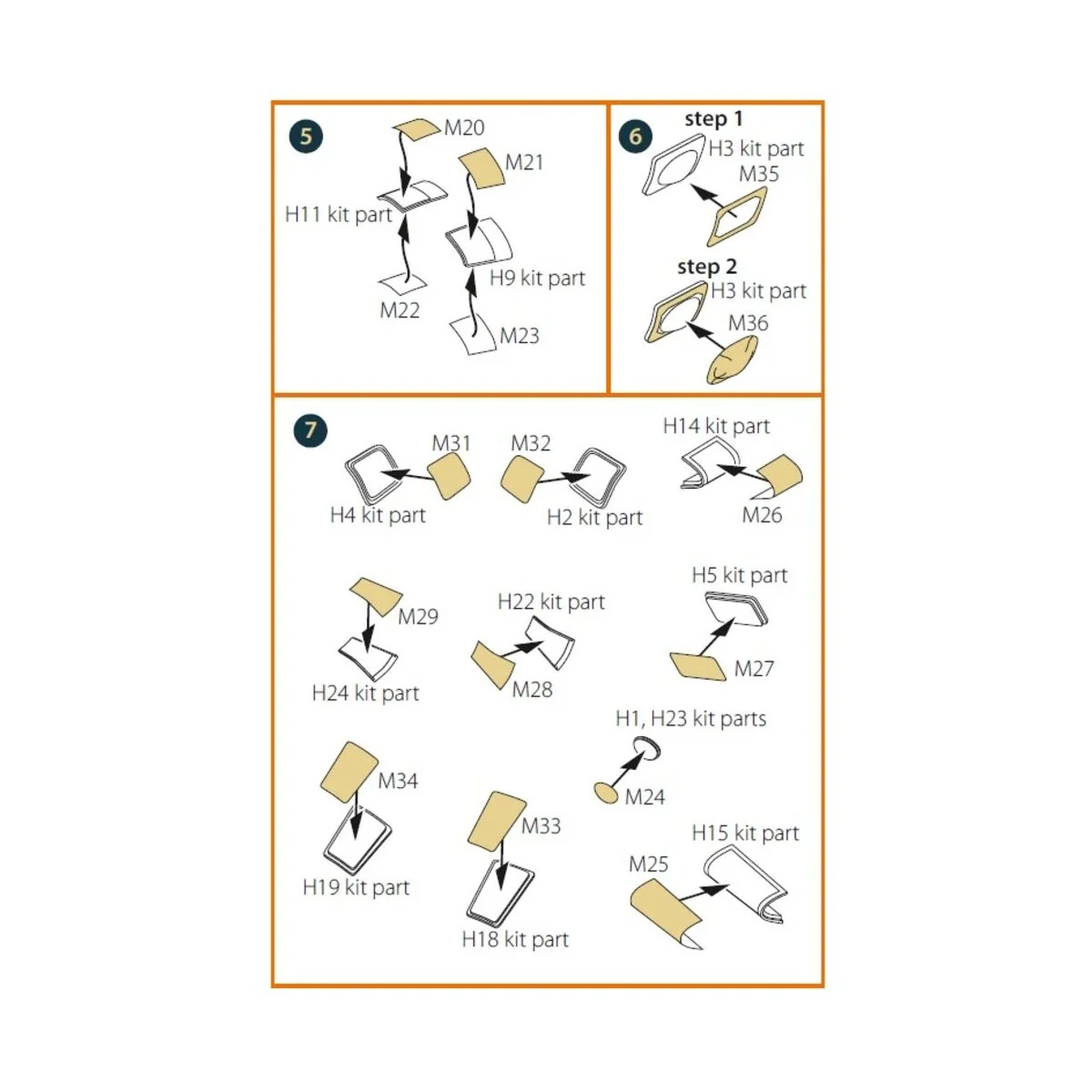 B-26B Marauder double-sided painting mask for ICM kit, 1/48 - Clear...