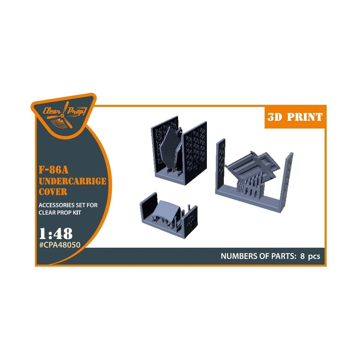 F-86A undercarriage covers for CP kits, 1/48 - Clear Prop Accessori... F-86A undercarriage covers for CP kits, 1/48 - Clear Prop Accessori...