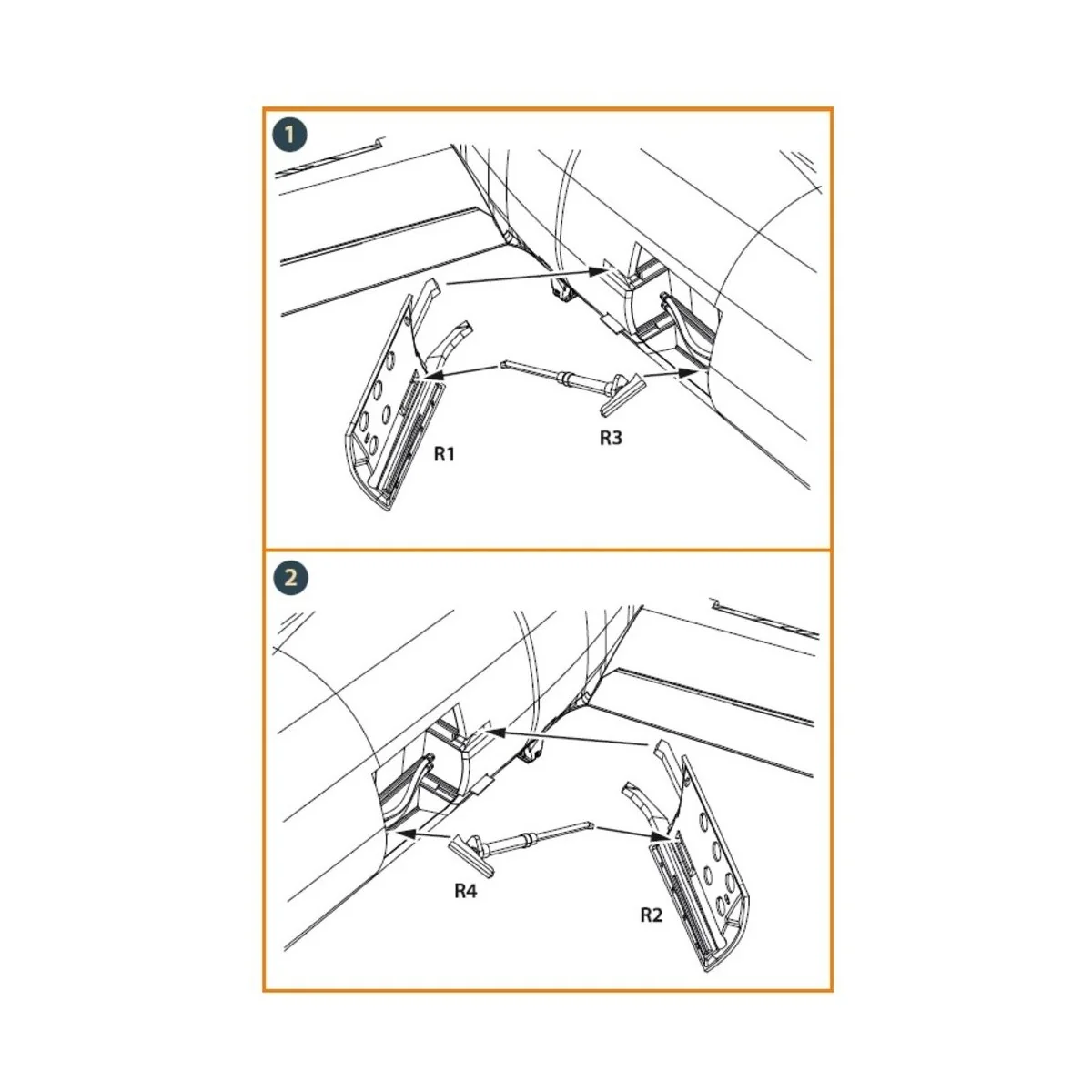 F-86A air brakes for CP kits, 1/48 - Clear Prop Accessories CPA48051 F-86A air brakes for CP kits, 1/48 - Clear Prop Accessories CPA48051