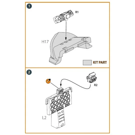 Mk.18, A-1 gun sights, 1/48 - Clear Prop Accessories CPA48053