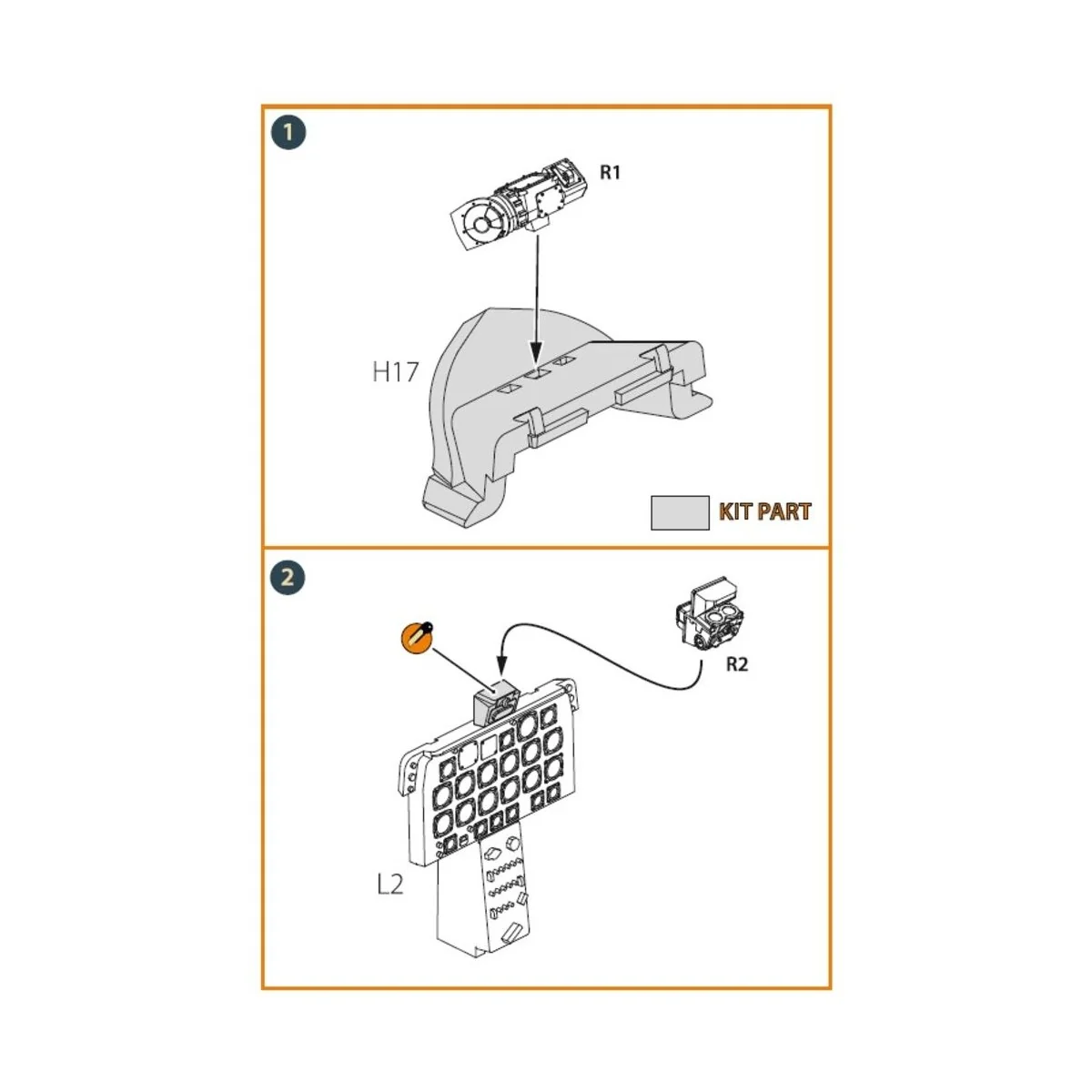 Mk.18, A-1 gun sights, 1/48 - Clear Prop Accessories CPA48053