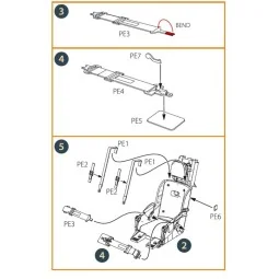 F-86A Ejection seat late for CP kits, 1/48 - Clear Prop Accessories...