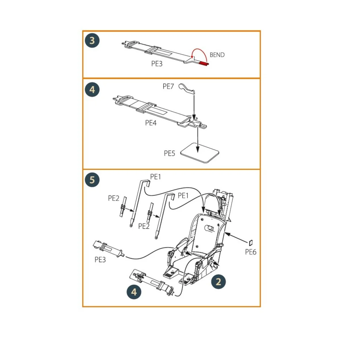 F-86A Ejection seat late for CP kits, 1/48 - Clear Prop Accessories...