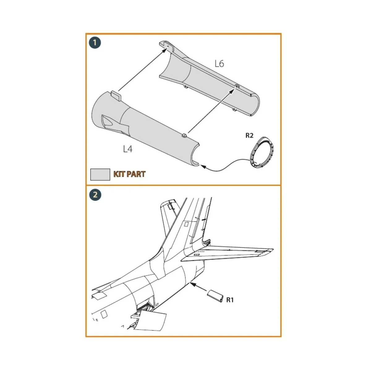 F-86A engine exhaust endface for CP kits, 1/48 - Clear Prop Accesso...