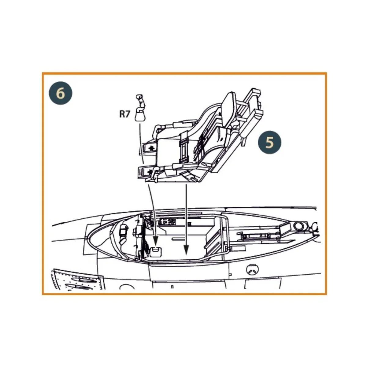F-86A Ejection seat late for CP kits, 1/48 - Clear Prop Accessories...
