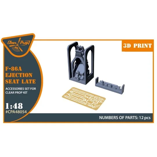 F-86A Ejection seat late for CP kits, 1/48 - Clear Prop Accessories...