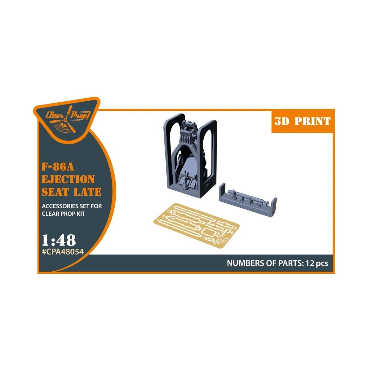 F-86A Ejection seat late for CP kits, 1/48 - Clear Prop Accessories...