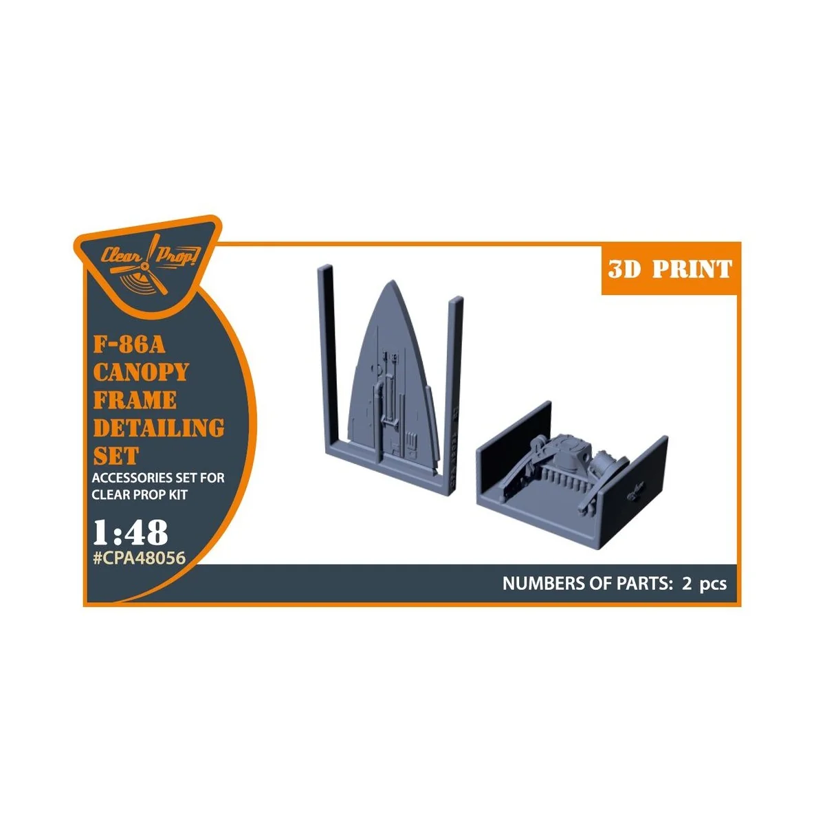 F-86A Canopy frame detailing set for CP kits, 1/48 - Clear Prop Acc...