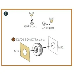Morane-Saulnier MS.406C.1 painting mask for Dora Wings kit, 1/48 - ...