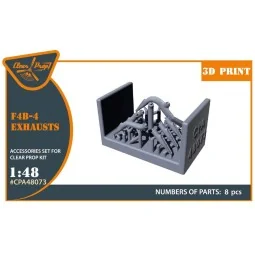 F4B-4 exhausts for CP kits, 1/48 - Clear Prop Accessories CPA48073