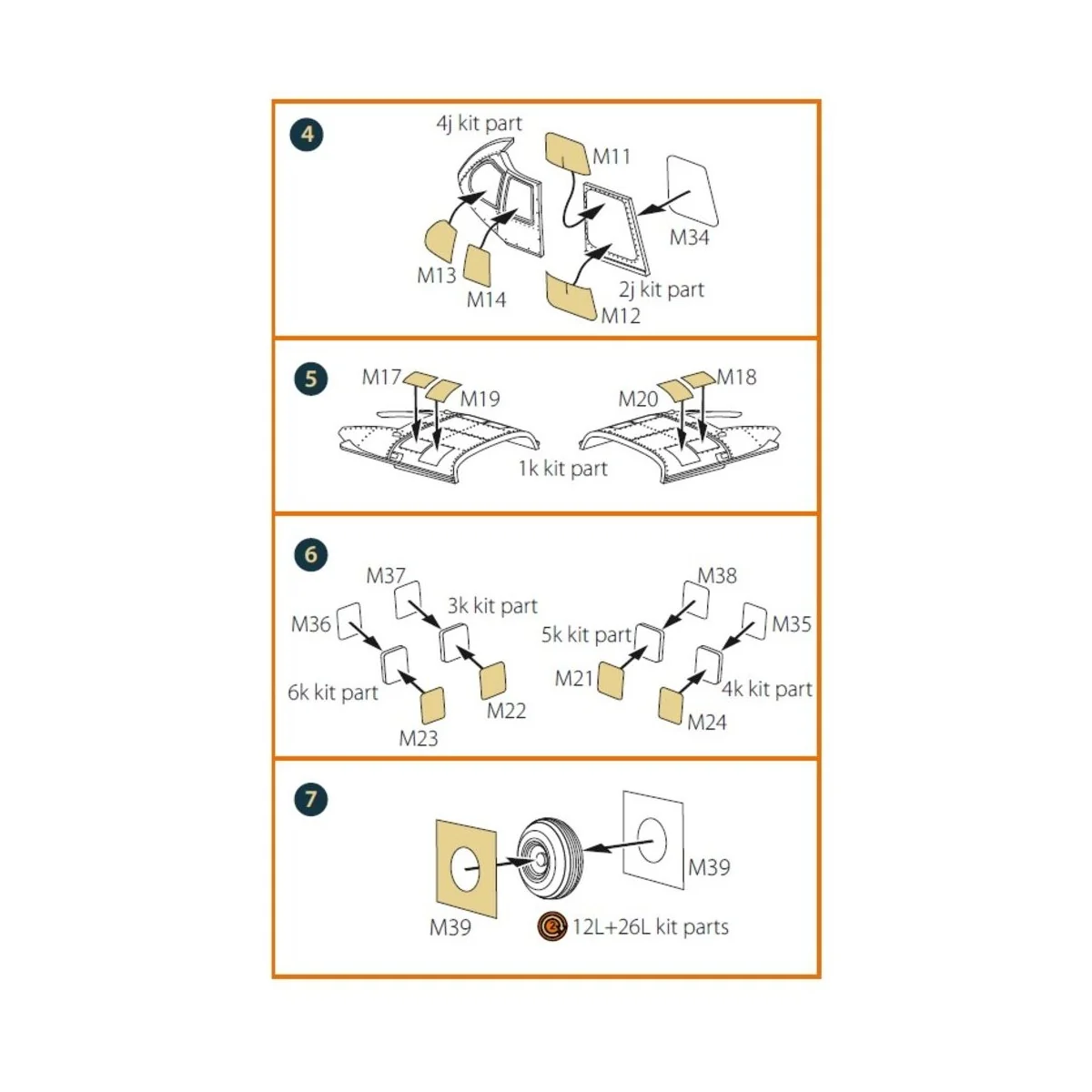 H-19 Chickasaw double-sided painting mask for AMP kit, 1/48 - Clear...