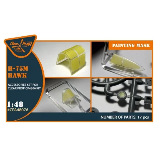 Hawk H-75M painting mask for CP kit CP4806, 1/48 - Clear Prop Acces...