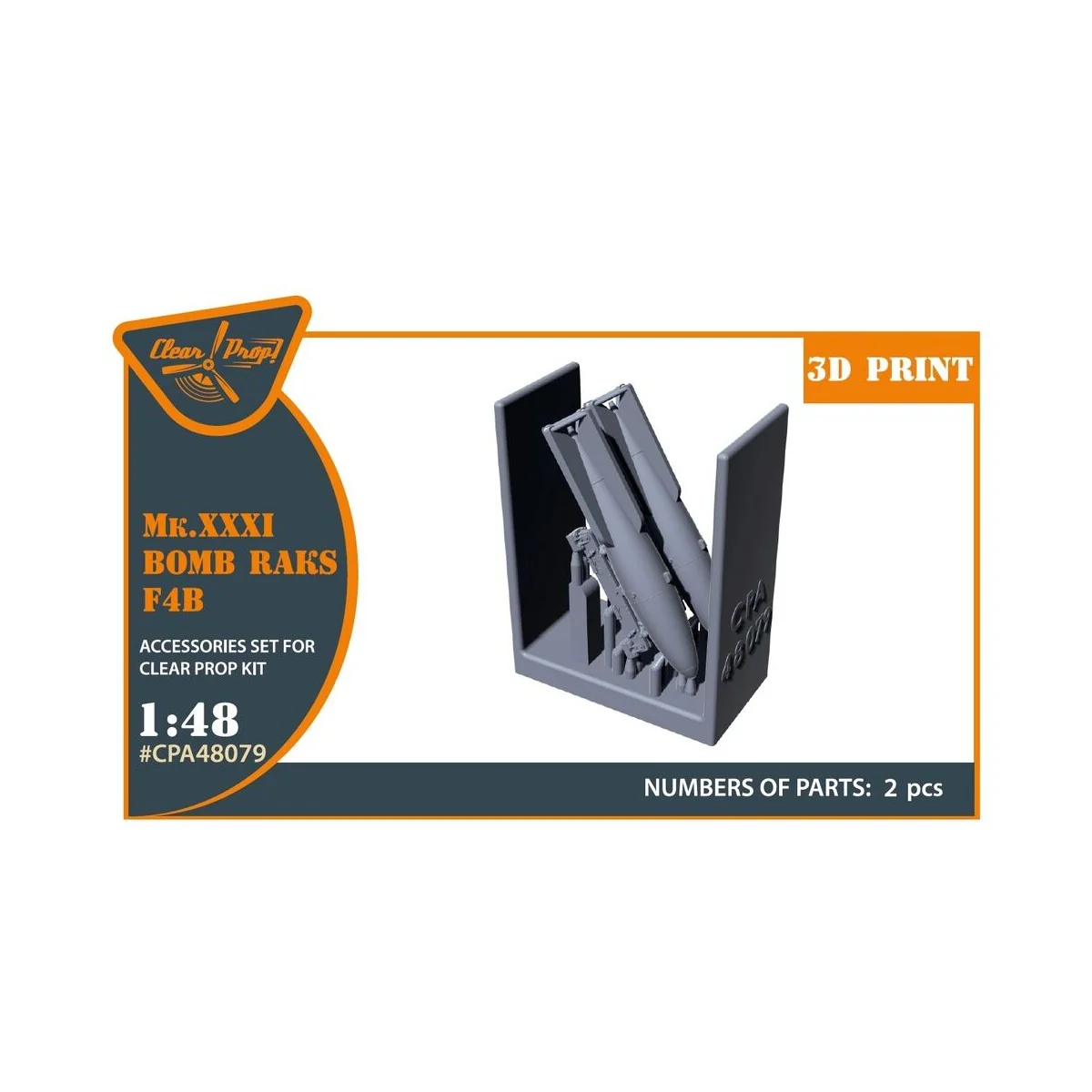 Mk.XXXI Bomb Raks F4B for CP kits, 1/48 - Clear Prop Accessories CP...