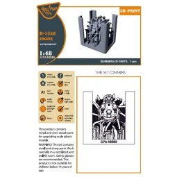 R-1340 Engine, 1/48 - Clear Prop Accessories CPA48080