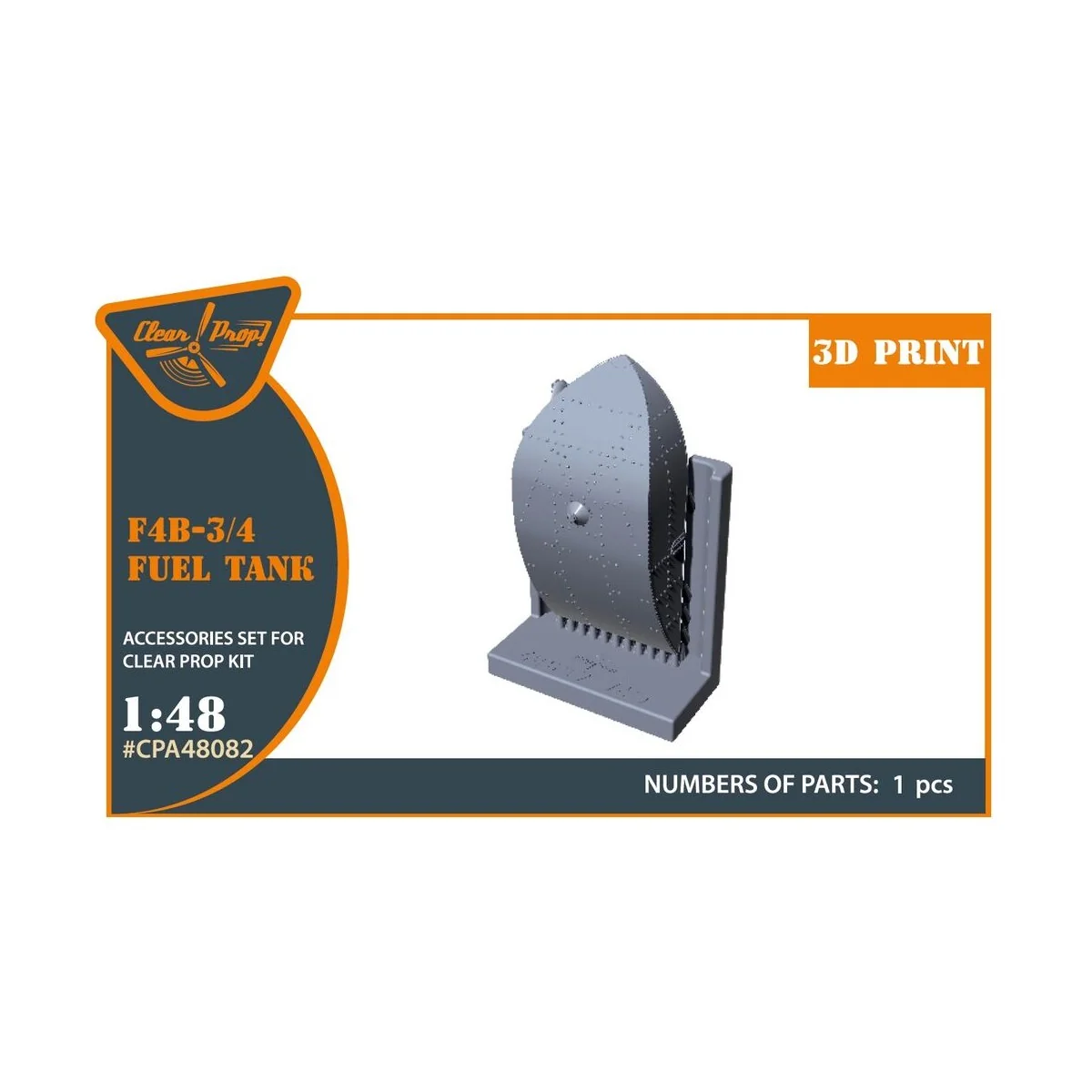 F4B Fuel Tank for CP kits, 1/48 - Clear Prop Accessories CPA48082 F4B Fuel Tank for CP kits, 1/48 - Clear Prop Accessories CPA48082