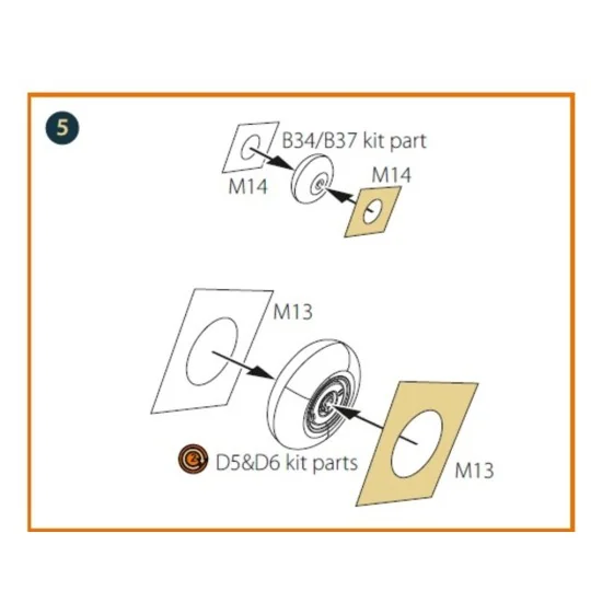 Hs 129B2/3 double-sided painting mask for Takom kit, 1/48 - Clear P...