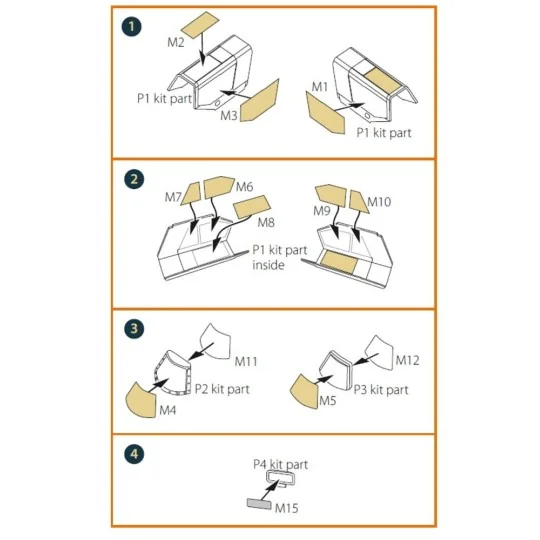 Hs 129B2/3 double-sided painting mask for Takom kit, 1/48 - Clear P...